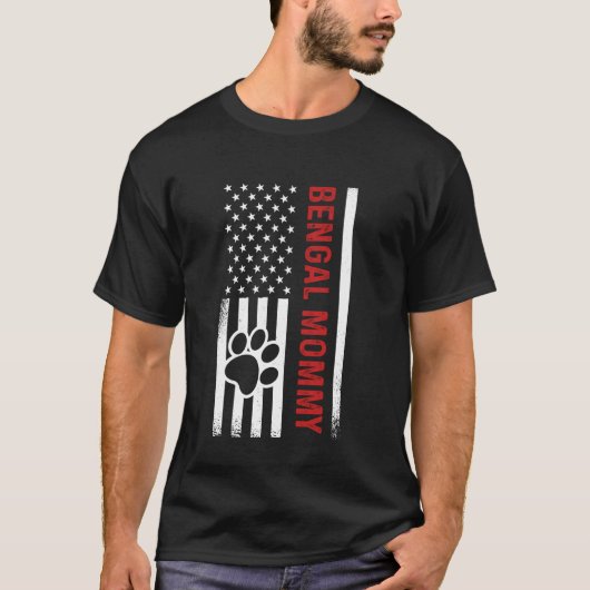 Kattenmoeder Moeder Bengaals T-shirt (Voorkant)