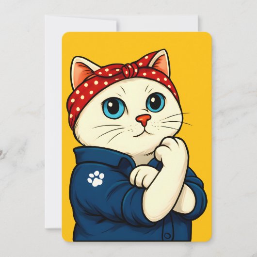 Kattenmoeder Moederdag Kaart (Voorkant)