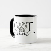 Kattenmoeder pootafdruk mok (Voorkant links)