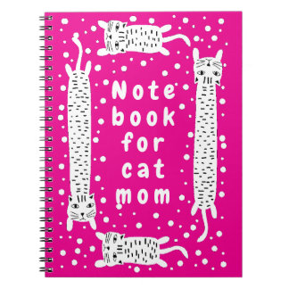 Kattenmoeder Roze Notitieboek