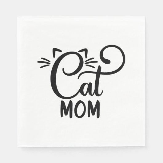 Kattenmoeder servet (Voorkant)