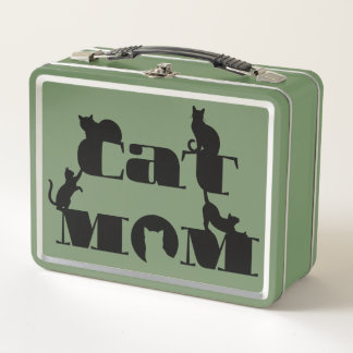 Kattenmoeder Silhouette Typografie