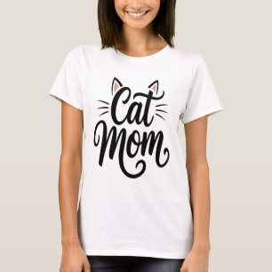 Kattenmoeder Snorharen en Oren T-shirt