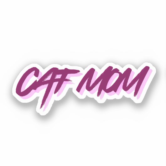 Kattenmoeder Sticker (Voorkant)