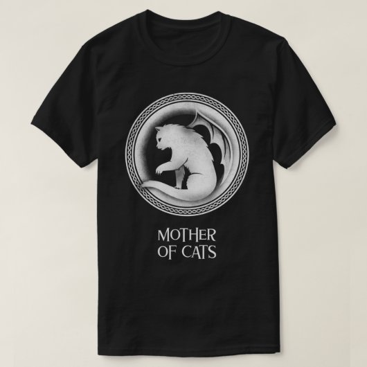 Kattenmoeder T-shirt (Design voorkant)