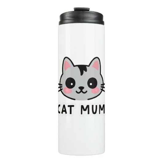 kattenmoeder thermosbeker (Voorkant)