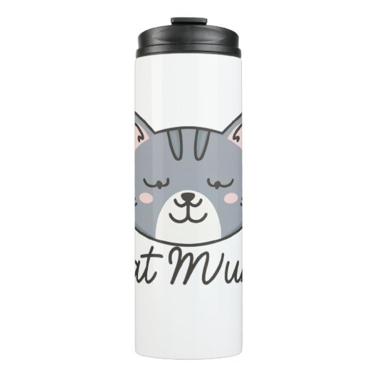 kattenmoeder thermosbeker (Voorkant)