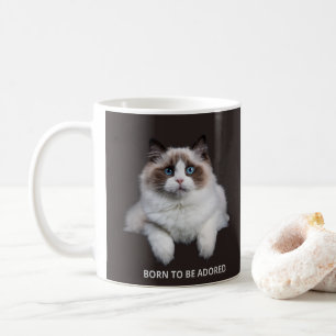 Kattenmok - Geboren Om Aanbeden Te Worden Koffiemok