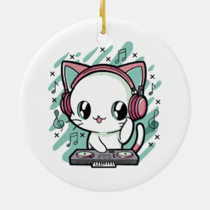 kattenmuziek keramisch ornament