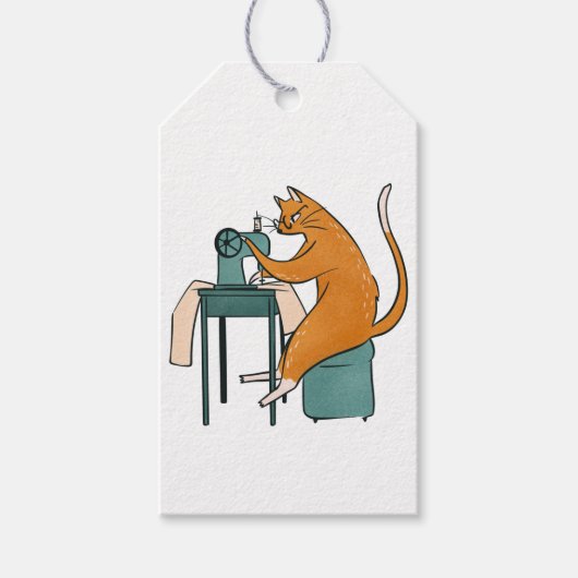 kattennaai cadeaulabel (Voorkant)