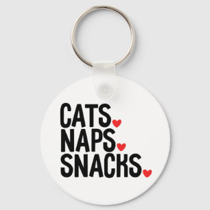 KattenNaps Snacks - Kattenliefhebbers Sleutelhanger