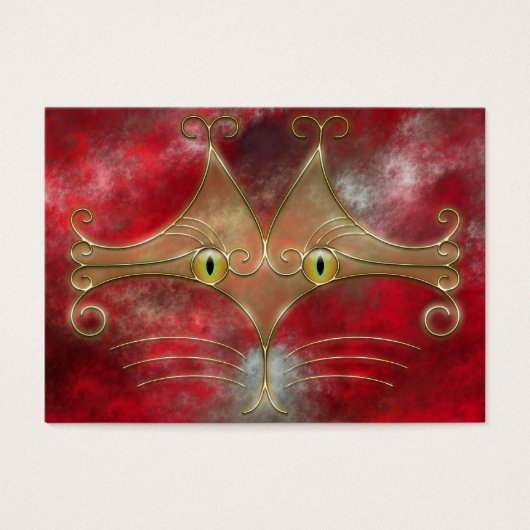 Kattenogen-Bladwijzer Visitekaartje (Voorkant)