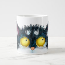 Kattenogen op zoek naar Two-Tone Coffee mok