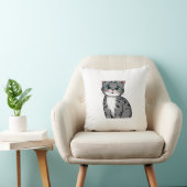 Kattenontwerp kussen (Stoel)