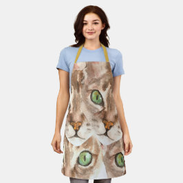 Kattenoog Design Schorten, Kat Familie Kat Mam Gif Schort