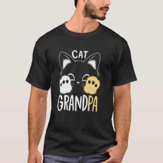 Kattenopa Neko Kitten Kattenliefhebber Kattenpoten T-shirt
