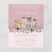 Kattenoppas Dienst Flyer (Achterkant)