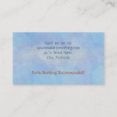 Kattenoppas - Schattige Waterverf Visitekaartje (Achterkant)