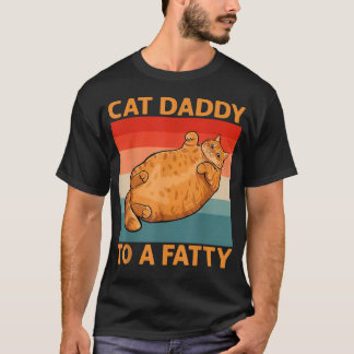 Kattenpapa van een Vette Grappige Oranje Tabby Cho T-shirt