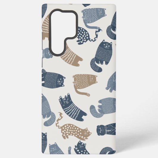  kattenpatronen samsung galaxy hoesje (Achterkant)