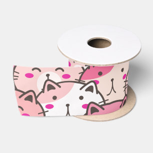 Kattenpatroon Grappige Kleurrijke Huisdieren Diere Lint