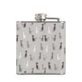 Kattenpatroon Heupfles (Achterkant)