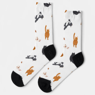 Kattenpatroon Sokken