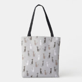 Kattenpatroon Tote Bag (Achterkant)