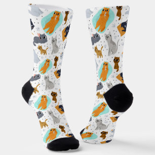 Kattenpatroon voor kattenliefhebbers sokken