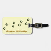 kattenpokken van honden identificeren bagagelabel (Voorkant horizontaal)