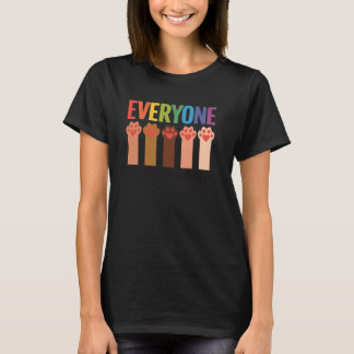 Kattenpoot, iedereen is hier welkom Idaho leraar T-shirt