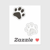 Kattenpootafdruk Stickerpakket Sticker (Vel)