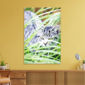 kattenportret canvas afdruk (Insitu (Woonkamer))