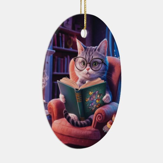 kattenportret keramisch ornament (Rechts)