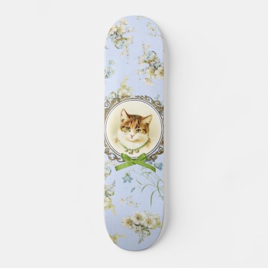  kattenportret skateboard (Voorkant)
