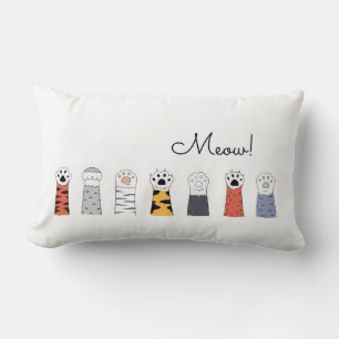 Kattenpoten MEOW Dierenliefhebbers Decor Leuk Kleu Kussen