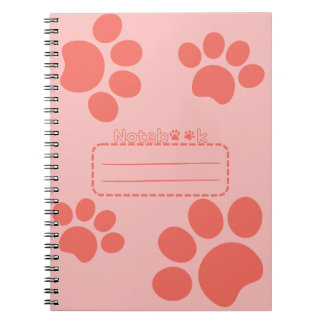 Kattenpoten rood journaal notitieboek