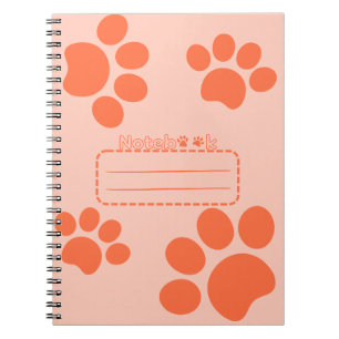 Kattenpoten sinaasappel tijdschrift notitieboek