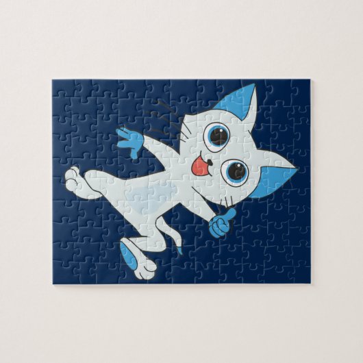 kattenpuzzel dansen legpuzzel (Horizontaal)