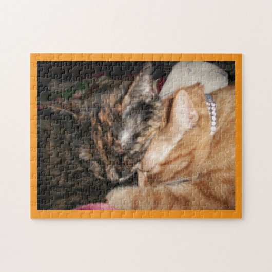 Kattenpuzzel met liefde legpuzzel (Horizontaal)