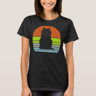 kattenretro Cat Silhouette Kitten Animal 60 T-shirt