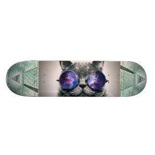 kattenschaatsendek voor verlichting en voor melkwe skateboard
