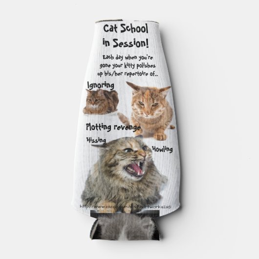 "Kattenschool" Flesjeskoeler (Voorkant)