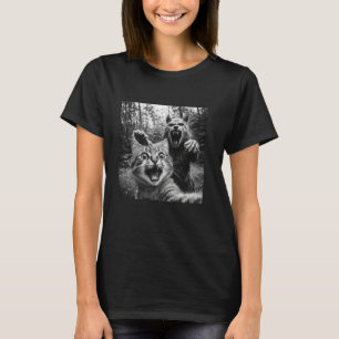 Kattenselfie met weerwolf Funny Cat T-shirt