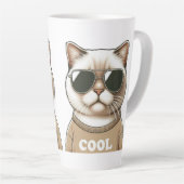 Kattenstijl Latte Mok (Rechterhoek)