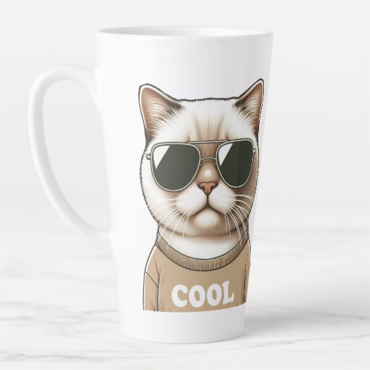 Kattenstijl Latte Mok (Links)