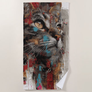Kattenstraatskunstportret Strandlaken