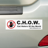 Kattenstraten van de Bumpersticker (Op auto)