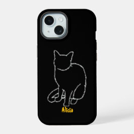 kattentelefoonhoes iPhone 15 hoesje