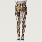 Kattentextuur Leggings (Voorkant)